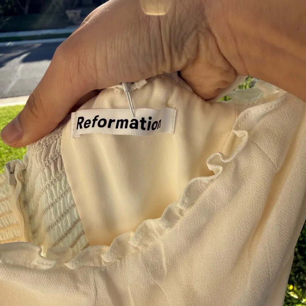 NTW Reformation Christine Dress White Size 0 - Picture 8 of 9